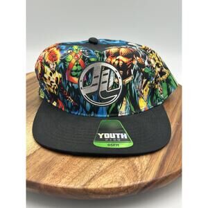 Justice League Hat Cap Snap Back Youth DC Comics Comic Superhero Kids Batma